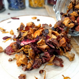 tisane pomme caramel hibiscus cacao