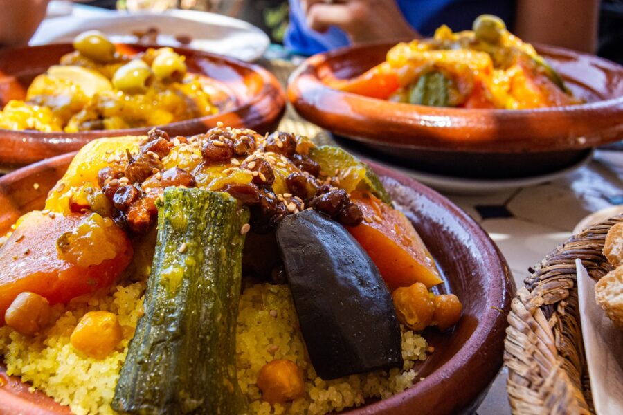 Les légumes dans le couscous