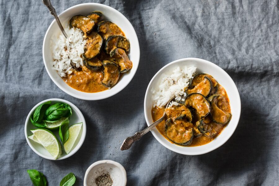 curry d'aubergine