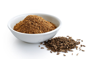 cumin moulu et en graines